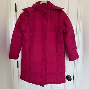 RARE M/L PINK❤️goose down puffer coat jacket long